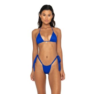 Azure Azure Multi-Wear Triangle Panel Sparkle Bikini Top L