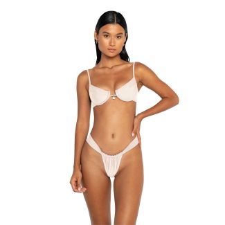 Ivory Underwire Panel Charm Bikini Top