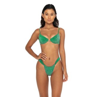 SeaGreen Underwire Sparkle Charm Bikini Top